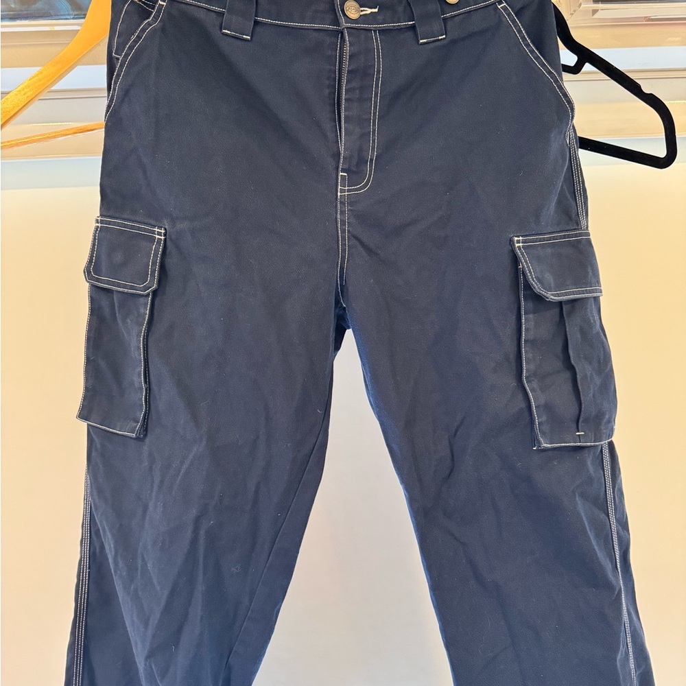 Men's Navy Cargo Jeans